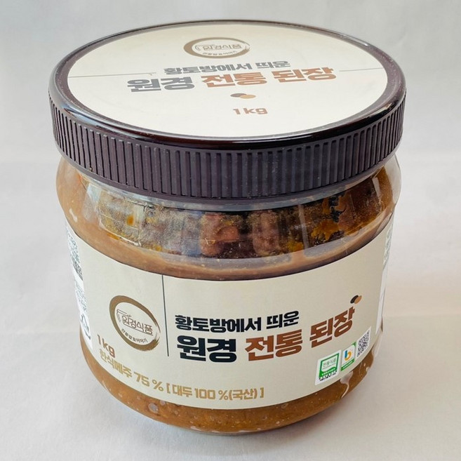 원경식품 전통식품인증 전통된장 1 kg, 원경전통 된장 1kg, 1개, 1kg