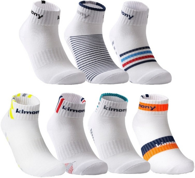 키모니 고급 스포츠 중목양말 7족, 혼합, 1개