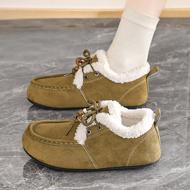 Modern Fashion 여성 뽀글이 방한화 발편한 털안감 로퍼 L69