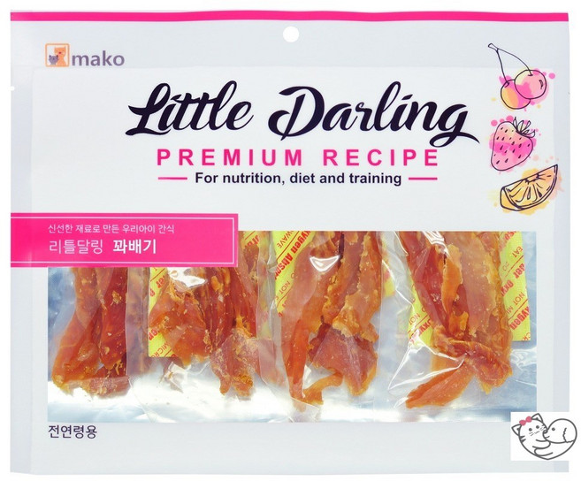 리틀달링 강아지 건조간식, 꽈배기, 300g, 20개