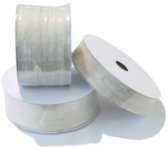 마리본 린넨 마끈 리본 1cm 25mm 4cm / 선물 꽃 포장 리본 끈 공예 만들기 재료, 10mm, 백미색