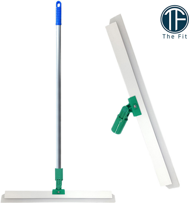 라이노 BIG 스퀴지 알루미늄 바닥 욕실 밀대봉 세트, 3개, 라이노스퀴지BIG60cm+버튼식알루미늄봉150cm