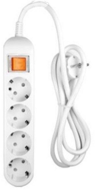 생활을그리다 국내산 절전 멀티탭 통합 스위치 4구, 1개, 1.5m