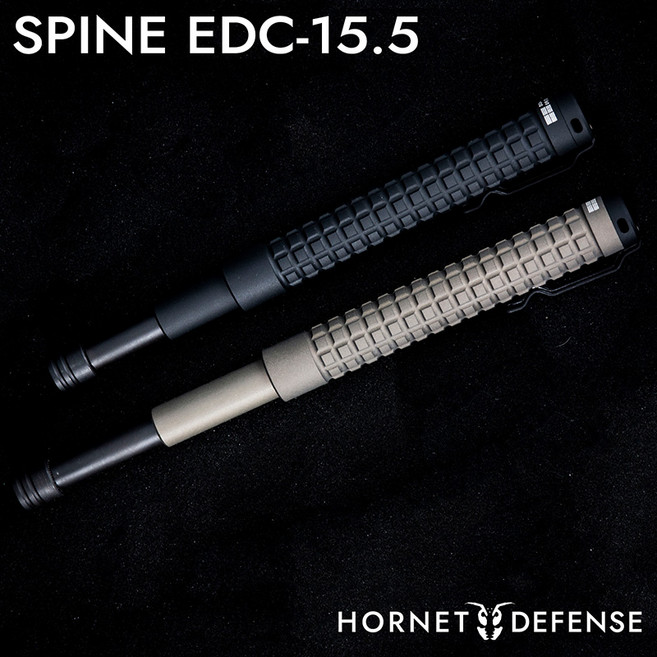 호넷디펜스 스파인 삼단봉 SPINE EDC-15.5 EDC 삼단봉, ARMOR BLACK