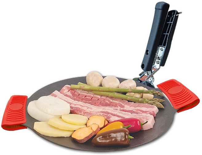 카나모 그리들팬 인덕션 구이팬 구이판 고기 솥뚜껑 가정용 고기불판, 02-1. 그리들중형29cm(일반형), 1개