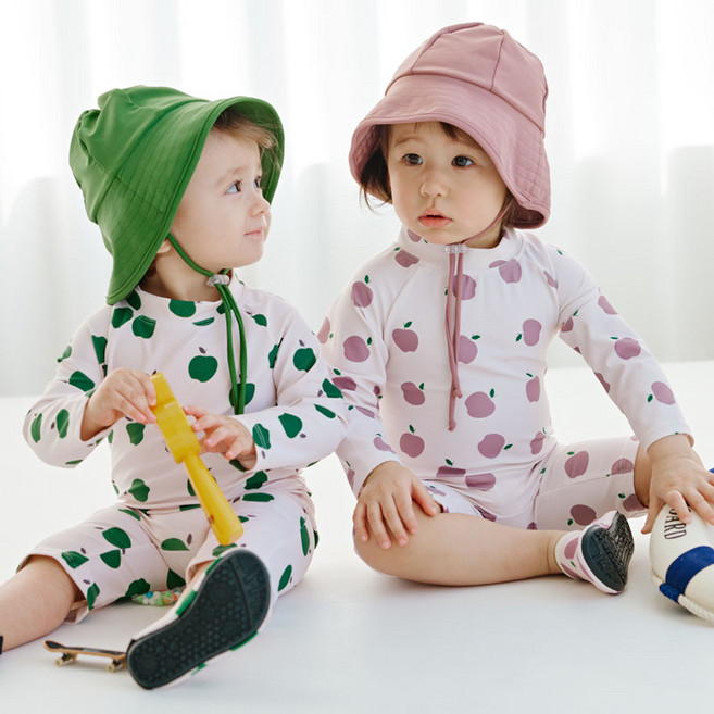 삐까부 유아 아기 래쉬가드 수영복