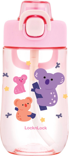 LocknLock TRITAN 兒童吸管水壺 500ml 不含雙酚A, 粉色, 1個, 500L