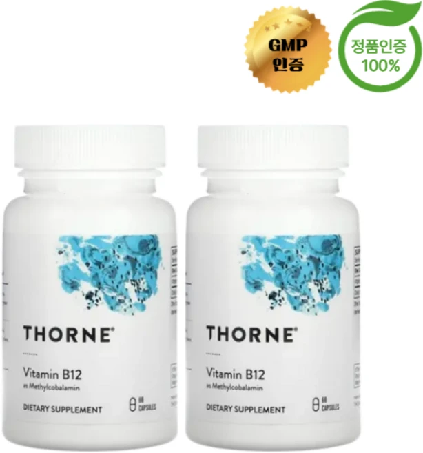 1+1 쏜리서치 비타민B12 메틸코발라민 캡슐 60정, 2개 - 쿠팡