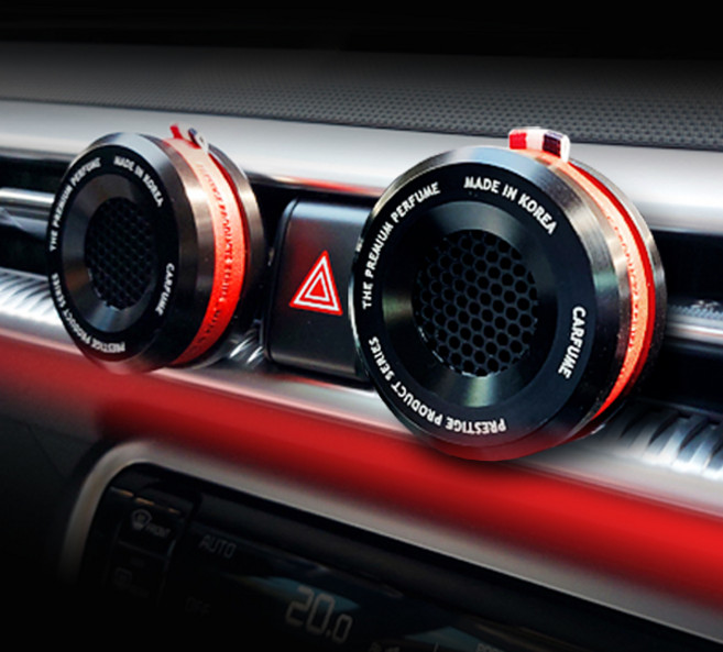 카퓸 명품 차량용 방향제 고급 송풍구 클립형 테슬라 벤츠 자동차 디퓨저 차량 선물용, 1개, 홀리데이인로마(파우더리장미향), 실버베이지