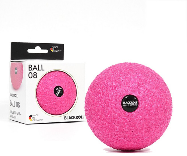 [로켓그로스]블랙롤 볼 스몰 마사지볼, 핑크, 1개