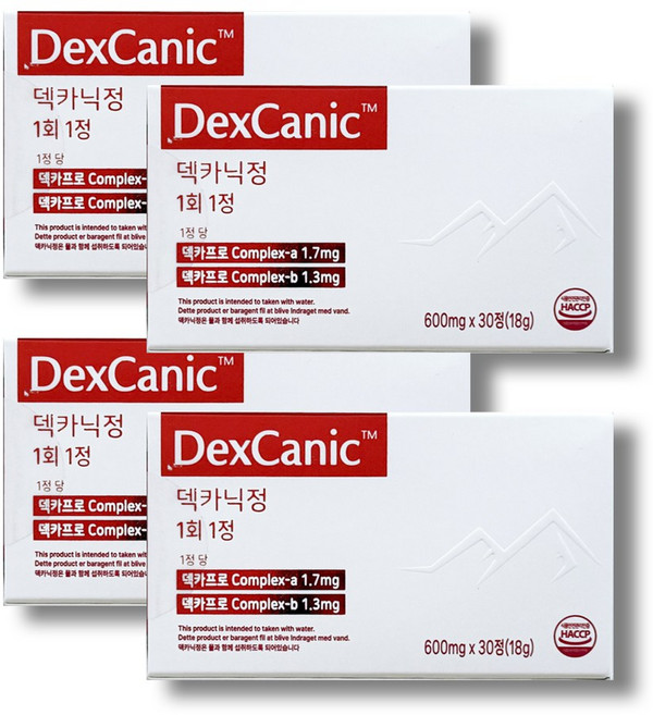 덱카닉정 dexcanic, 4박스, 30정