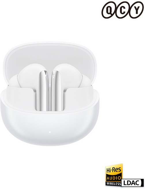 QCY HT08 멜로버즈 프로 플러스 블루투스 이어폰 노이즈캔슬링, 화이트