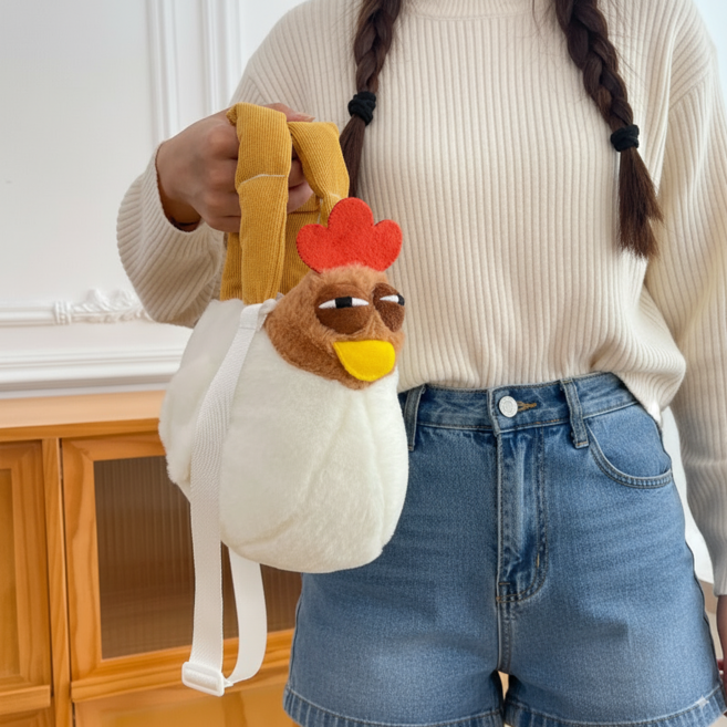 유니크한 엉뚱 매력 꼬꼬백 귀여운 닭 인형 가방
