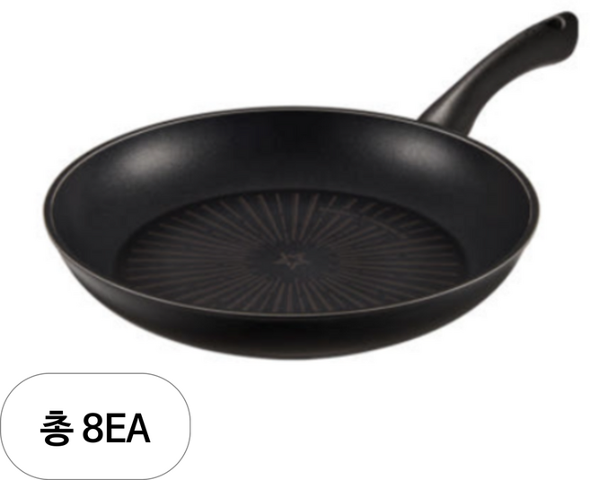 해피콜 인덕션 티타늄 IH 후라이팬, 20cm, 8개