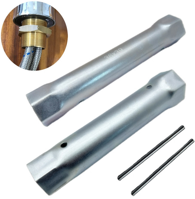 싱크대 수전 교체 렌치 스패너 공구, 원홀 싱크대 렌치36/39mm, 1개