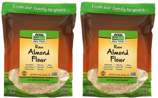 [1+1] Now Foods 나우푸드 리얼푸드 생 아몬드 624g 가루 파우더 Raw Almond 식이섬유 단백질 칼슘 철 칼륨 2개 - 쿠팡