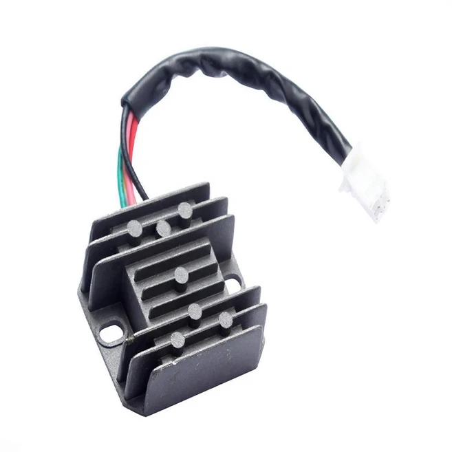 CG125-250CC GY6 모페드 스쿠터 ATV용 5핀 오토바이 전압 조정기 정류기, 01 Black, 01 CHINA