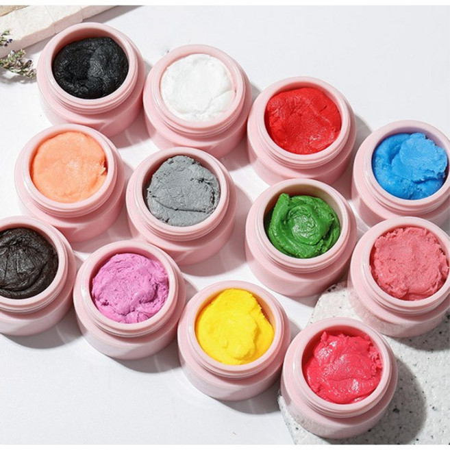 3D엠보젤 10종 단품 쪼물젤 입체네일, 레드, 선택옵션, 1개, 5g