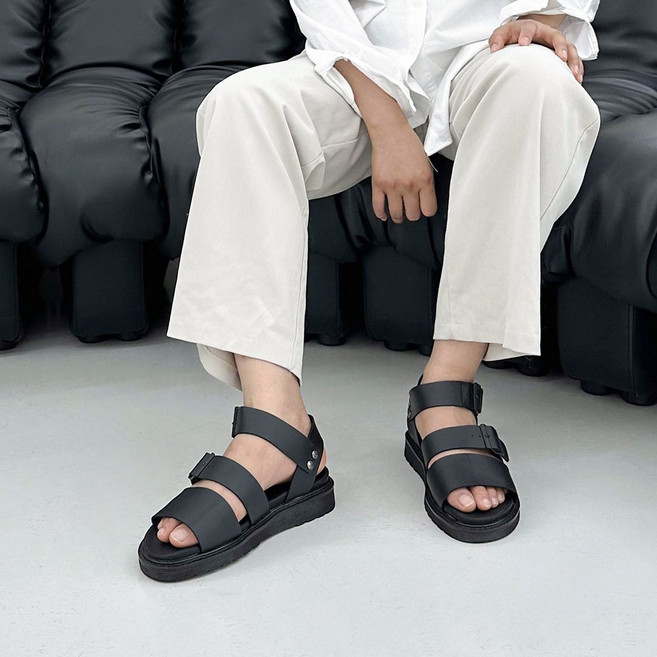 위드스텝스 남자 샌들 레더 쿠션 국산 남녀공용 키높이 4cm 3TYPE