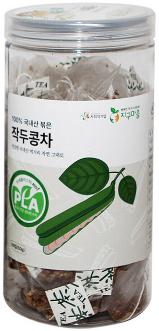 지구마을 생분해필터 PLA 삼각티백 전통차 국내산 작두콩차 티백차, 1g, 50개입, 1개