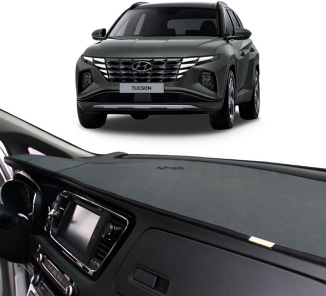 톨른 투싼 NX4 사피아노 가죽 대쉬보드커버, 계기판 일반타입/센터스피커 유, 블랙-오렌지라인, 1개, 블랙-오렌지라인