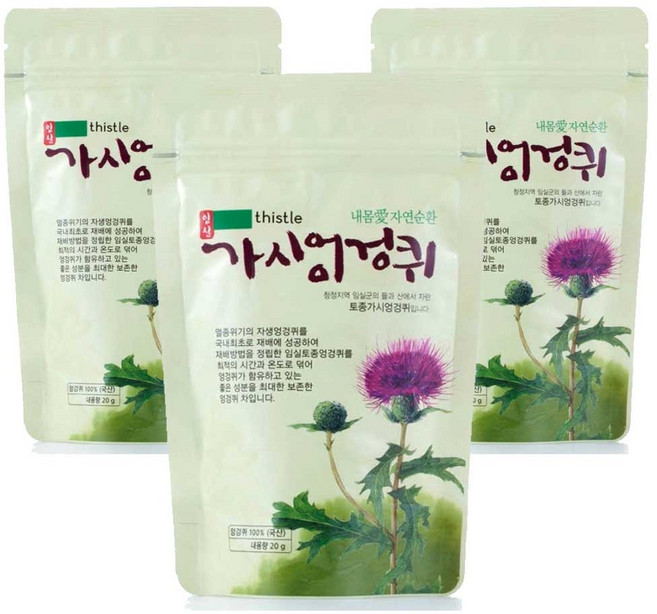 [본사직송] 임실 명품 엉겅퀴차 티백 대용량 구성, 3박스