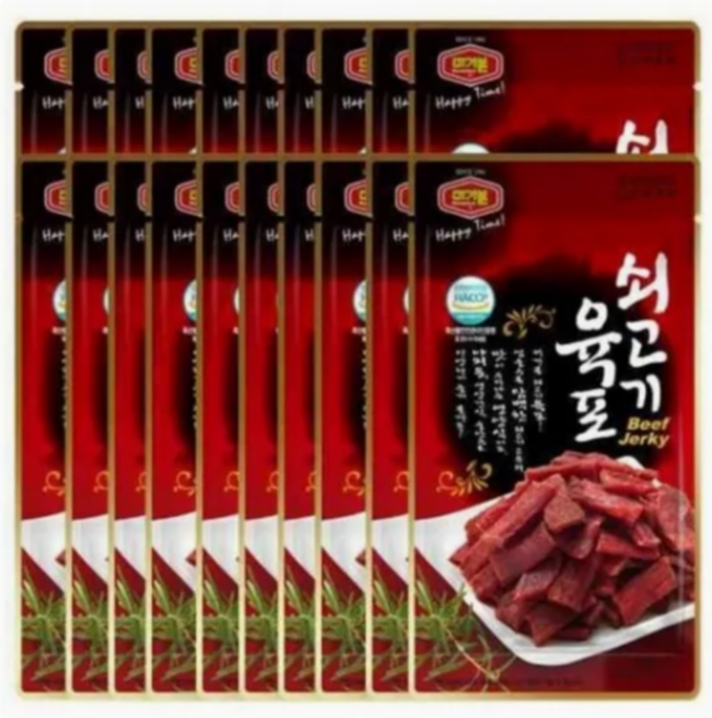 머거본 쇠고기육포 25g 20봉, 20개