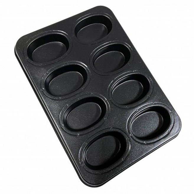 오발 틀 8구 /홈베이킹팬과자몰드 카페디저트 마들렌, 8개