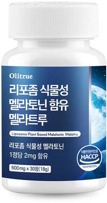 올리트루 리포좀 식물성 멜라토닌 함유 멜라트루, 1개, 30정