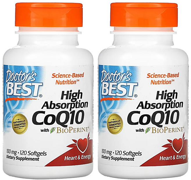 닥터스베스트 고흡수 코엔자임큐텐 코큐텐 CoQ10 100mg 120정, 2개