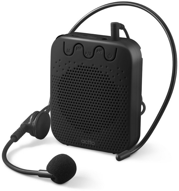 엑토 라우드 유선 헤드 마이크 블루투스 앰프 (강의용 수업용 선생님 교사용 강사용) MIC-16, MIC-16/블랙, 블랙, 1개