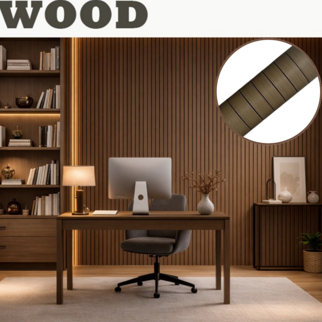 오르티 접착식 템바보드 셀프 인테리어 붙이는 템파보드 단열 벽지, 원목