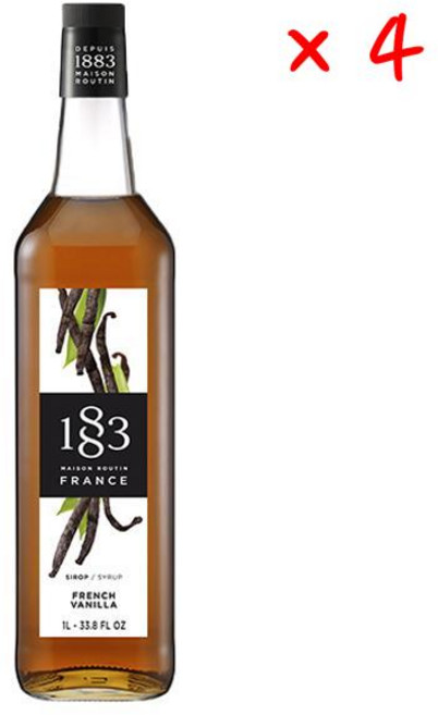 메종 루틴 1883 시럽 프렌치 바닐라, 4개, 1L