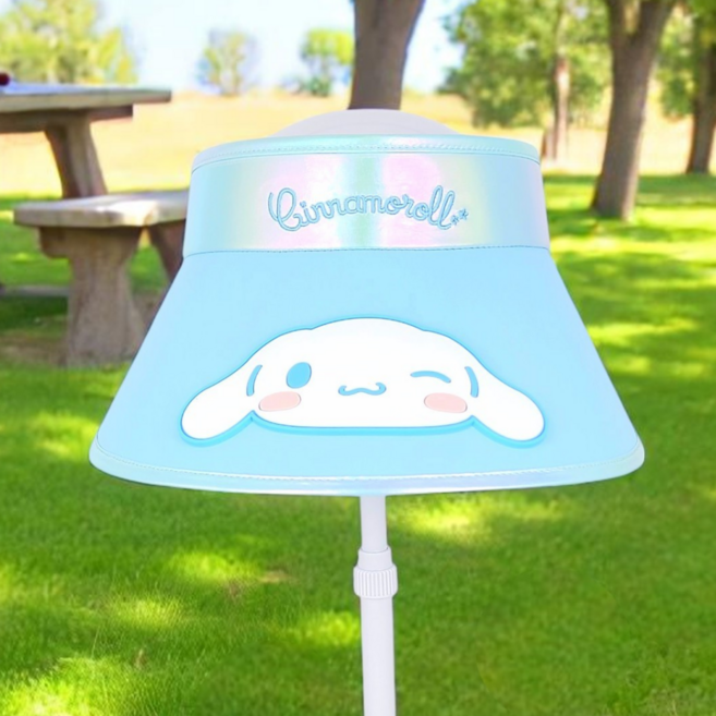 산리오 시나모롤 선캡 썬 바이저 썬캡 챙 모자 자외선차단 캐릭터 어린이 키즈 유아 아동 여름 햇