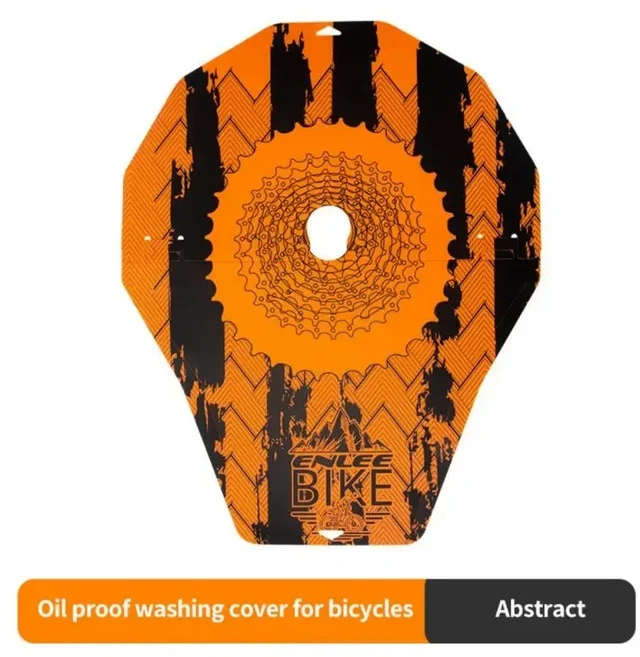 자전거 호환 디스크 브레이크 커버 산악 내열성 라이딩 워시 엣지 보호 오염 방지 세척 도구, 2. Orange  Black C, 1개