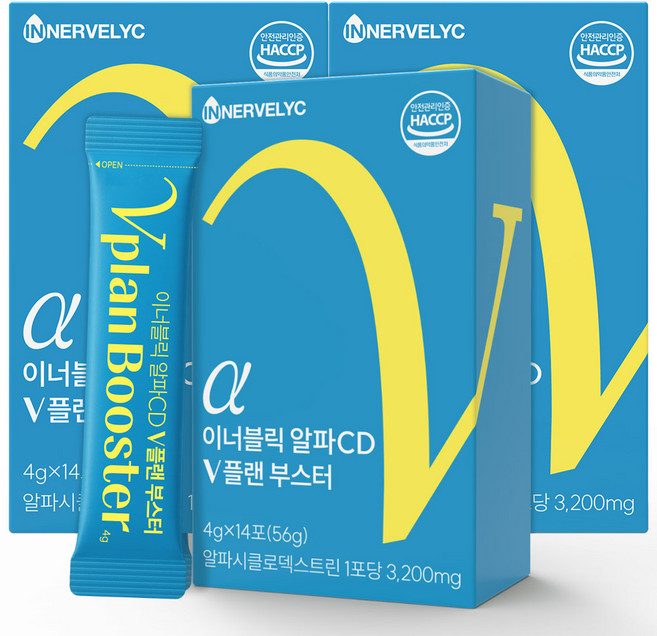 이너블릭 알파CD V플랜 부스터 알파시클로덱스트린 초고함량, 3개, 14회분