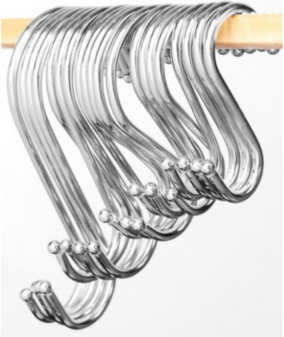 다용도 S자 걸이 두께 4mm 길이 68-115mm S행거 행거, 대