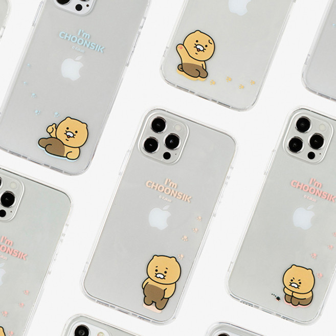 kk 정품 카카오프렌즈 춘식이 투명 강화젤하드 폰 케이스 갤럭시 노트 20 10 9 8 S23 S22 S22+ S21 울트라 플러스 갤럭시S23+ S20 S10 5g 커버