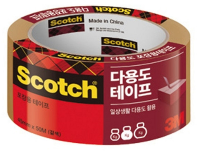 3M 스카치 포장용 테이프 3615 갈색 48mmx50m 1개