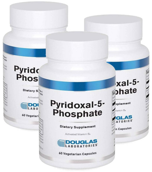 더글라스랩 피리독살인산 비타민B6 50mg 캡슐 Douglas Laboratories Pyridoxal-5-Phosphate, 3개, 60정