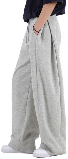 오버나인 남자 남성 트레이닝 숏 롱 기장 핀턱 추리닝 벌룬 와이드 바지 팬츠 W53