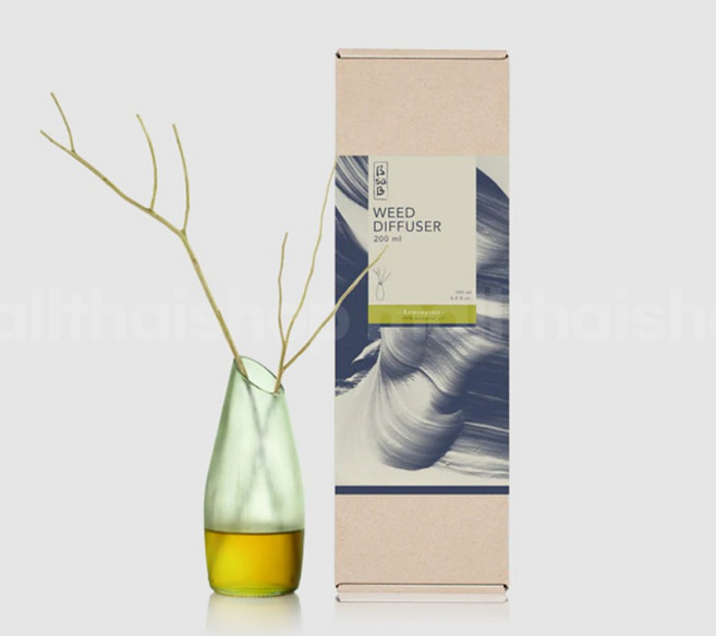 BsaB 비사비 천연 성분 추출 무 알코올 디퓨저 200ml, Lemongrass, 1개