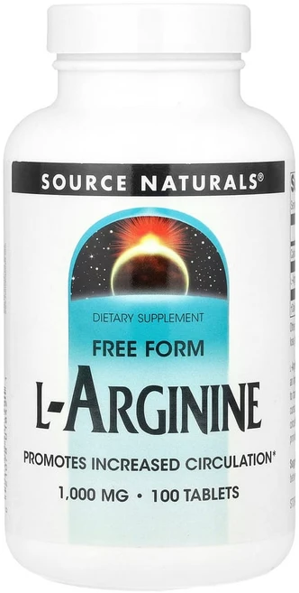 소스 네츄럴 L 아르기닌 1000mg 100정 엘 아르지닌 효능 효과, 기본, 1개 - 쿠팡