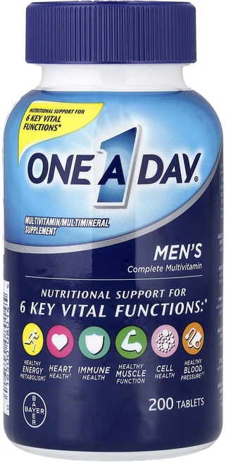 One-A-Day 남성용 컴플리트 종합비타민 200정, 1개, OneADay 남성용 컴플리트 종합비타민 200정 - 쿠팡