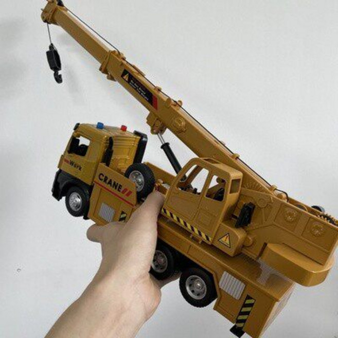 合金超大號吊車 吊臂長57釐米 兒童起重機工程車模型, 1個