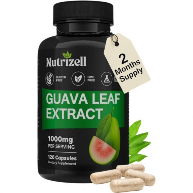 발삼 피어 누트리젤 구아바 잎 추출물과 쓴멜론 1000mg 당 대사 건강 소화 지원 120 비유전자변형 Nu, 발삼 피어 누트리젤 구아바 잎 추출물과 쓴멜론 1000, 1