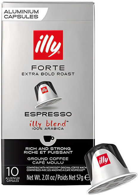 일리 엑스트라 볼드 로스트 에스프레소 그라운드 네스프레소 호환 캡슐커피, 5.7g, 10개입, 1개