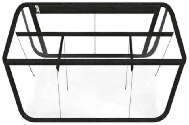 심플 비치 보그 백 액세서리 XL 대형 방수 내부 가방 투명 삽입 칸막이 라이너 잡화 정리정돈