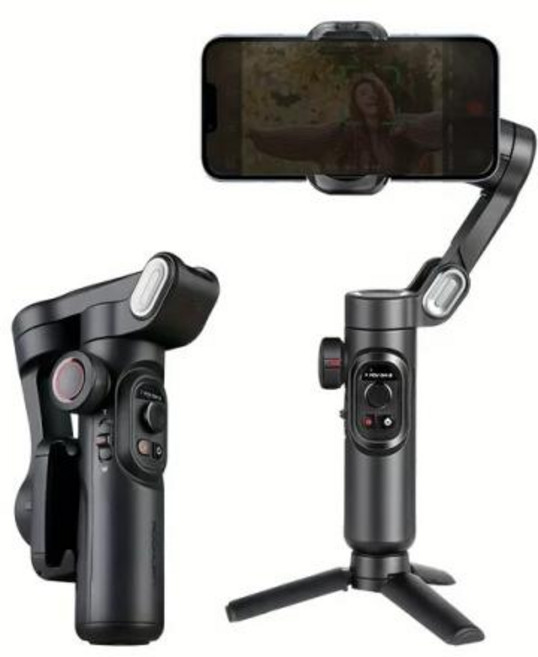 AOCHUAN XE 3 축 핸드헬드 짐벌 스태빌라이저 접이식 스마트폰 핸드폰 비디오 레코드 브이로그 PTZ 스태빌라이저 아이폰 샤오미, 없음, 1) Black, 1개