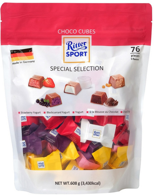 Ritter Sport 초코큐브, 1개, 608g